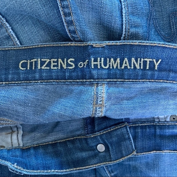 COH Citizens of Humanity Devote Rocker Ultra Flare Jeans in Title blue denim 30 - Picture 10 of 12